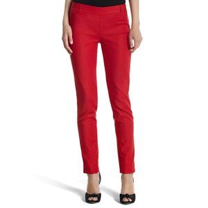 White House Black Market Slim Ankle Red City Pant